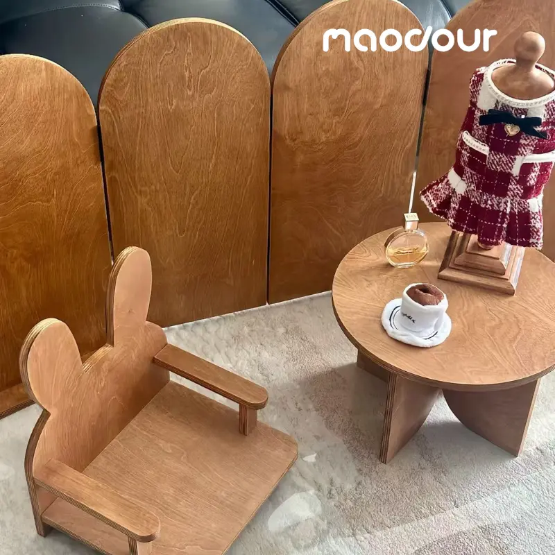 vintage cat corner decor - Vintage Wooden Pet Screen Divider